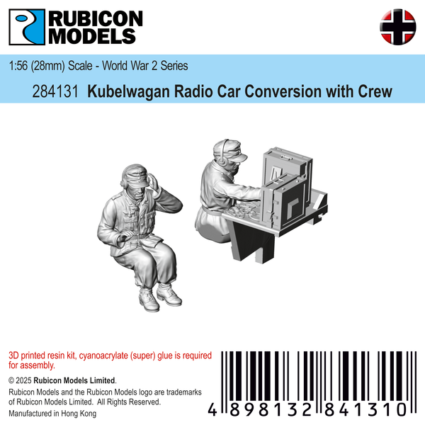 284131 -Kubelwagen Radio Car Conversion Kit with Crew