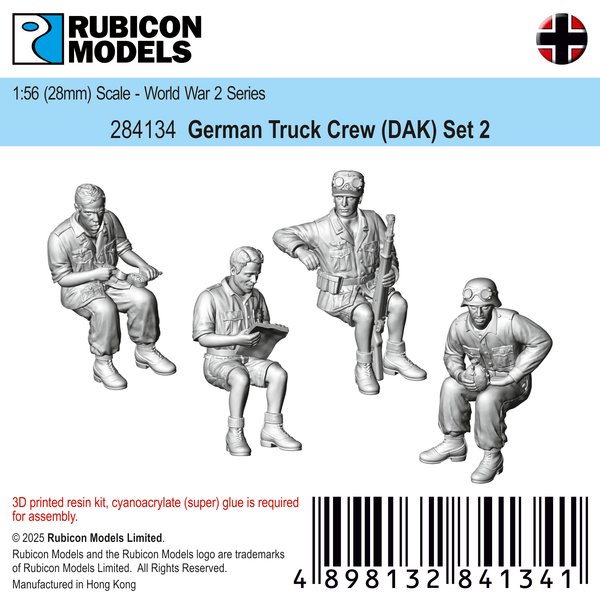 284134 -German Truck Crew (DAK) Set 2