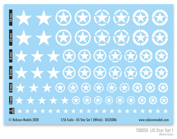130055 - US Star Set 1 (White US Star)
