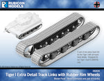 282020 - Tiger I Extra Detail Track Link with Rubber Rim Wheels - Resin