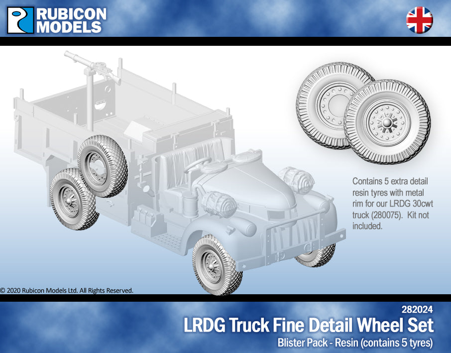 282024 - LRGD Truck Fine Detail Wheel Set - Resin – Rubicon Models Asia ...
