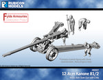 282027 - 12.8cm Kanone 81/2 with Crew - Resin and Pewter