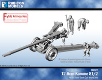 282027 - 12.8cm Kanone 81/2 with Crew - Resin and Pewter