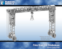 282034 Fries Kran 16t Strabokran - German Gantry Crane - Resin and Pewter