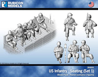 284001 - US Infantry - Seating (Set 1)- Pewter