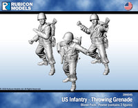 284045 - US Infantry - Throwing Grenades - Pewter
