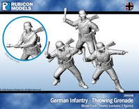 284048 - German Infantry - Throwing Grenade - Pewter