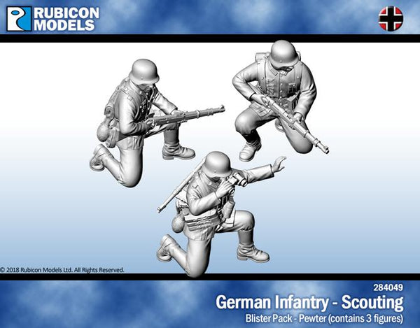 284049 - German Infantry - Scouting - Pewter