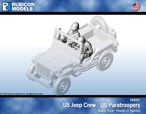 284052 - US Jeep Crew - US Paratrooper - Pewter