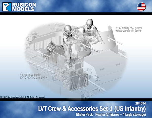 284054 - LVT Crew & Accessories Set 1 - US Infantry - Pewter