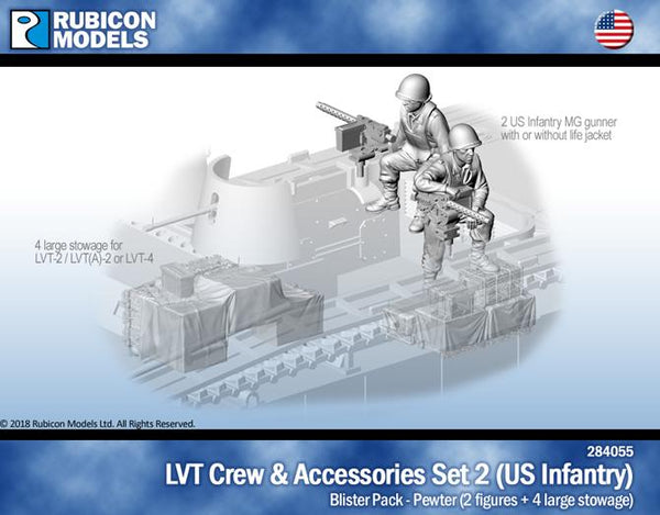284055 - LVT Crew & Accessories Set 2 - US Infantry - Pewter